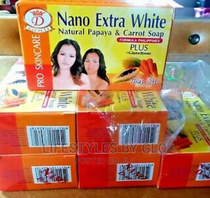 Nano Extra White Soap With Papaya Carrot Gluthatione