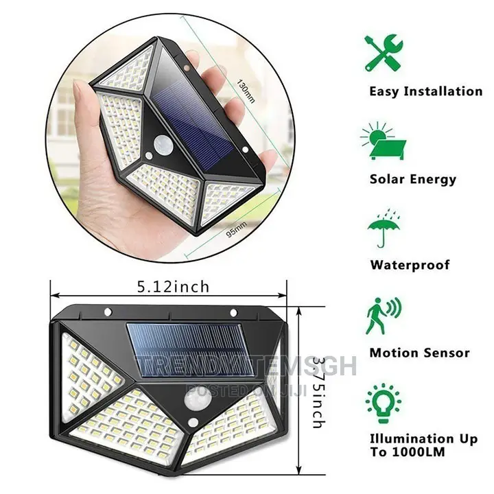 100LED Solar Light Outdoor Solar Wall Lamp