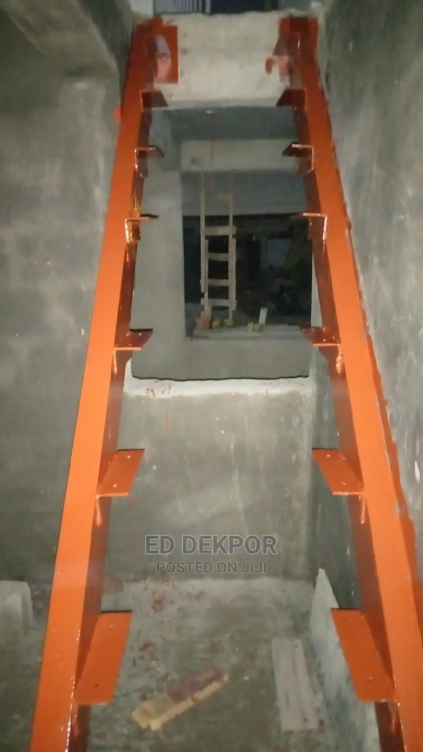 Stairs With Trust Pipe