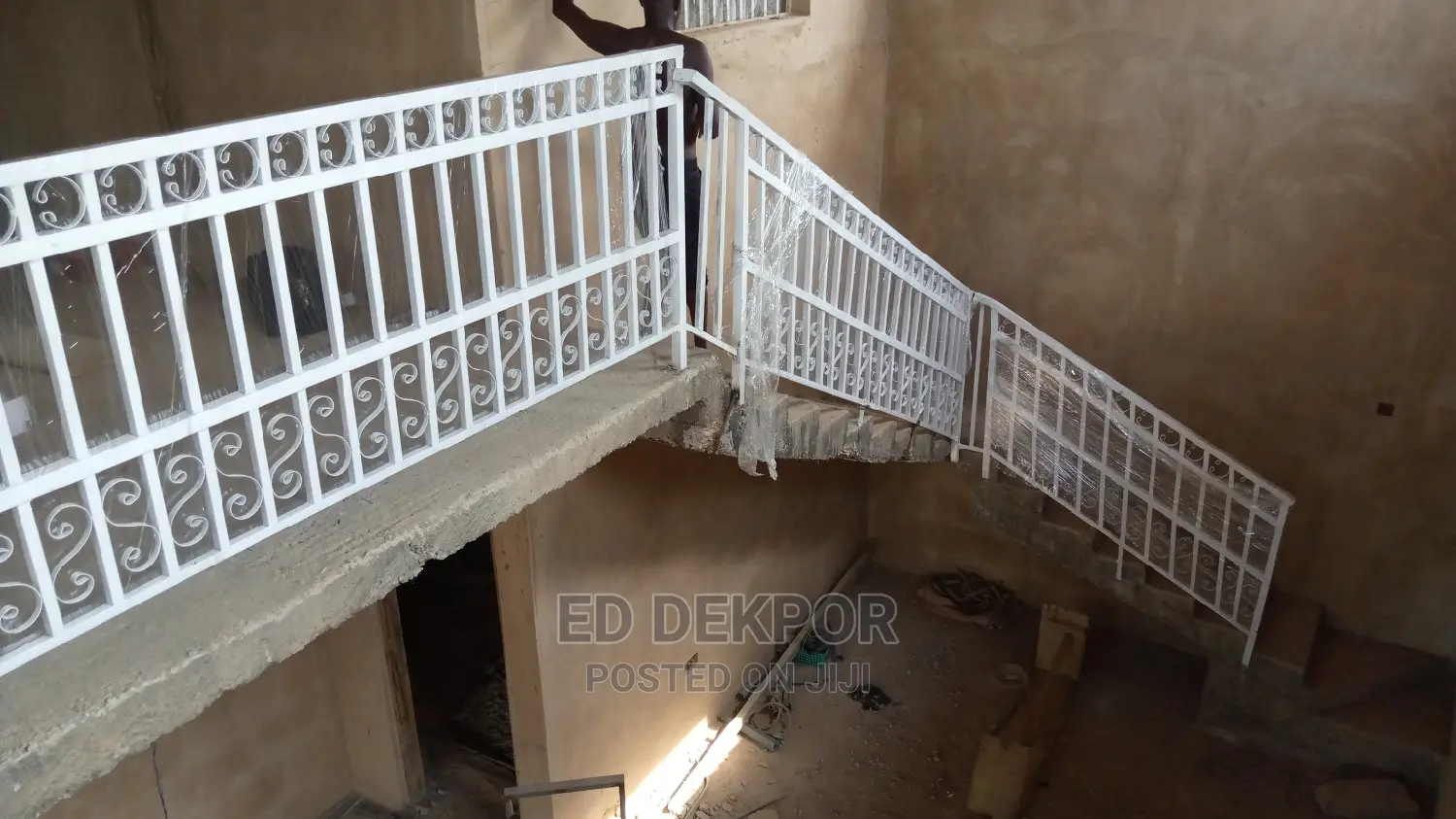 Stairs With Trust Pipe