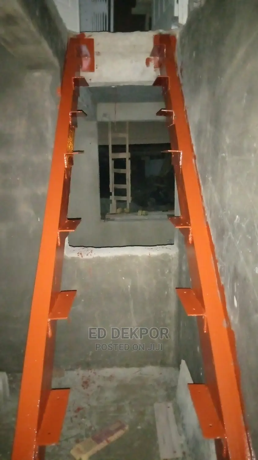 Stairs With Trust Pipe