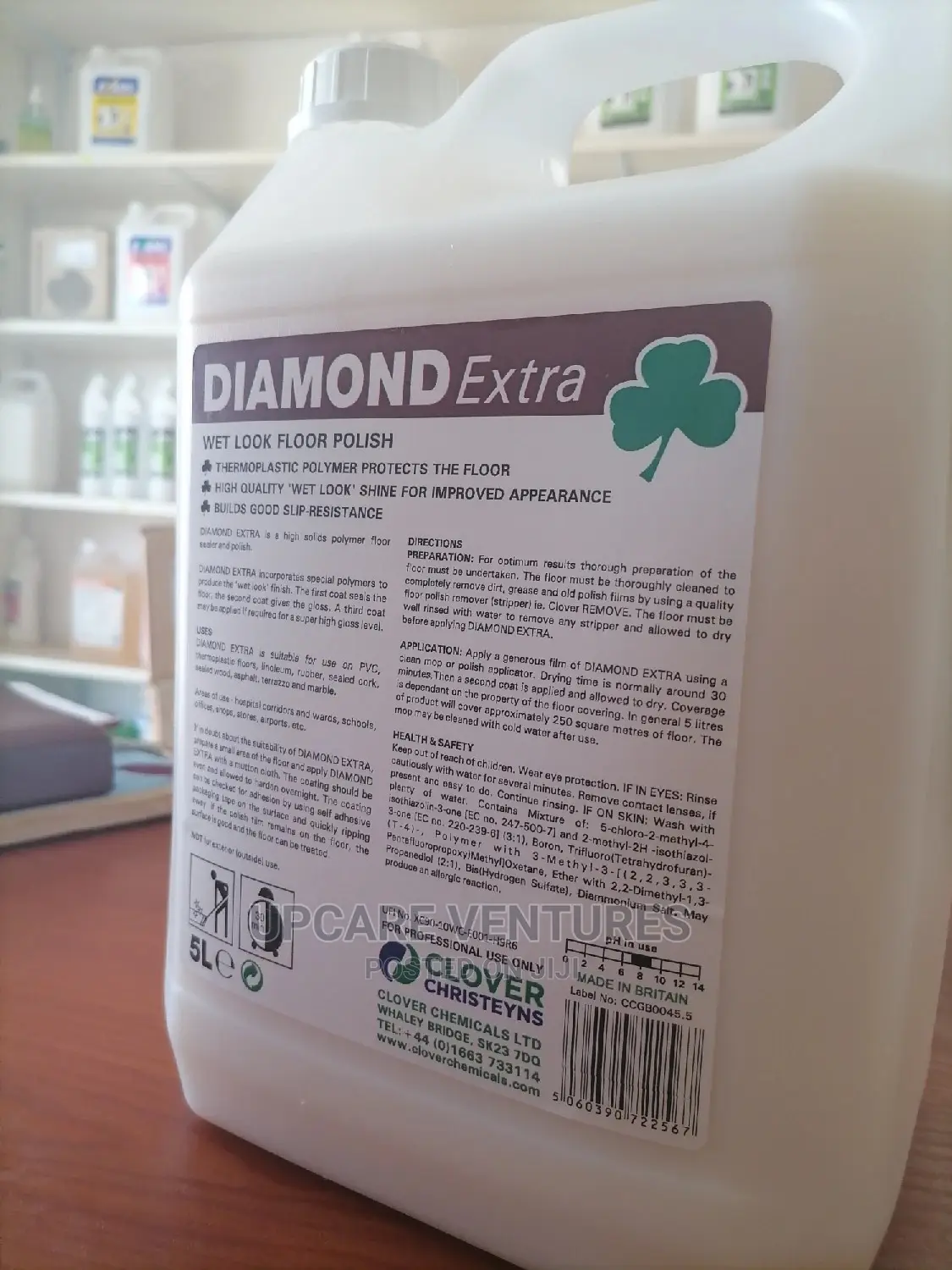 Clover Diamond Extra Wet Look Floor Polish