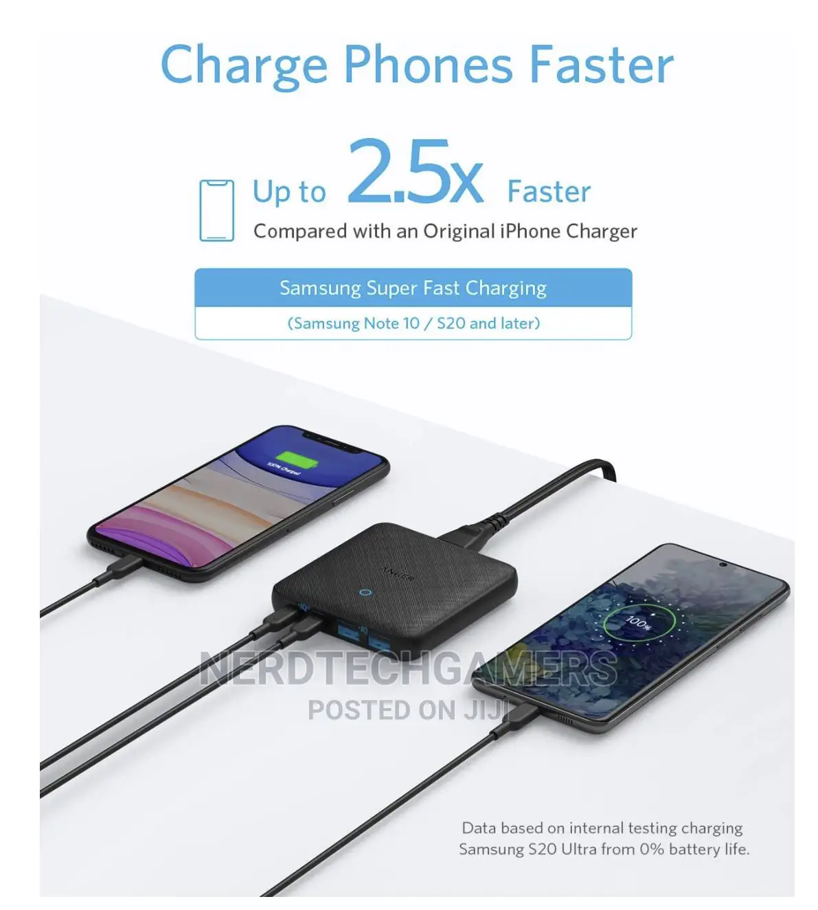 Anker 63W 4 Port PIQ 3.0 Powerport Atom III Slim Wall Charge