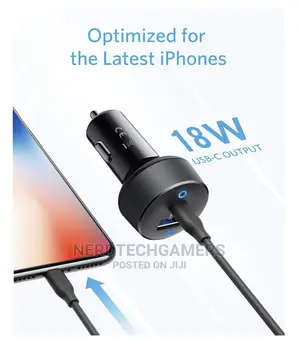 Anker Car Charger USB C, 30W 2-Port With Type C