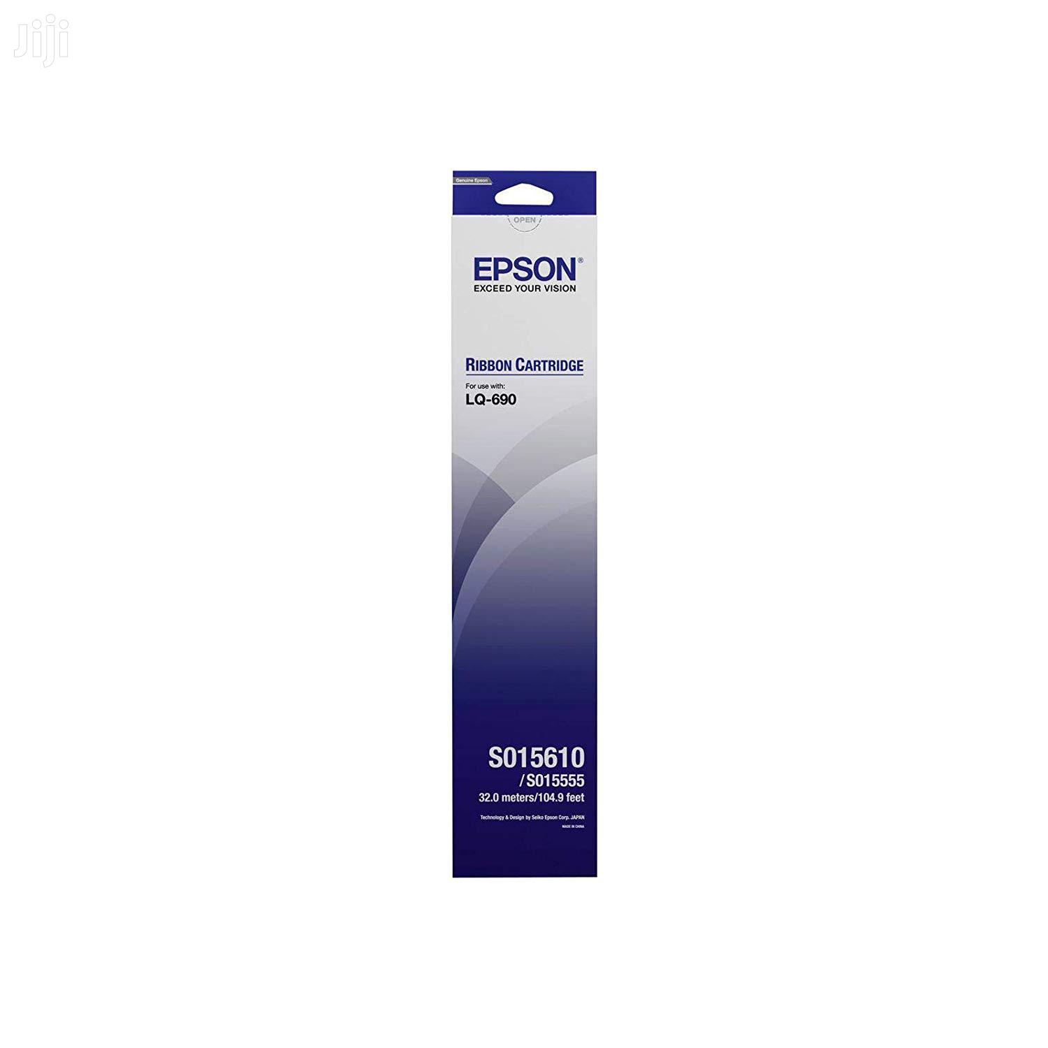 Epson LQ-690 SIDM Black Ribbon Cartridge (C13S015610)