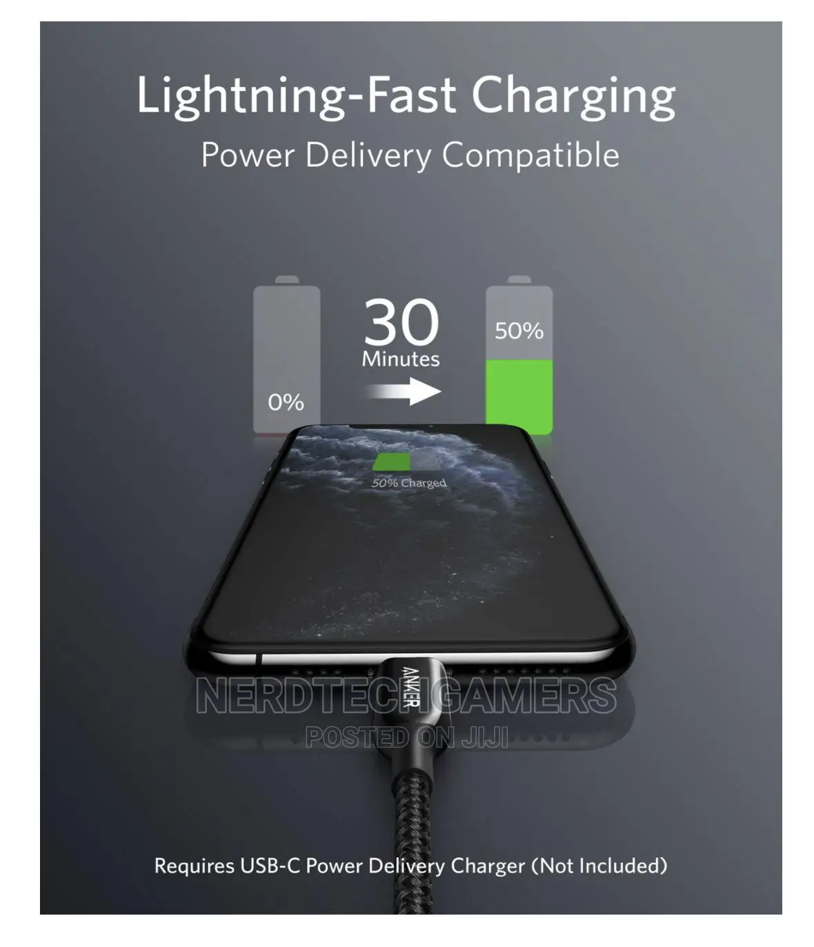 Anker USB C to Lightning Cable Powerline+ III 2M