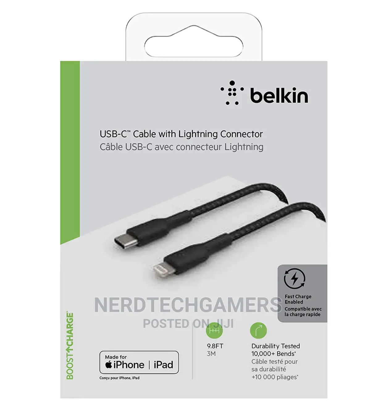 Belkin USB-C to Lightning Cable 1M