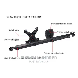 Dual Mount Car Back Seat Headrest