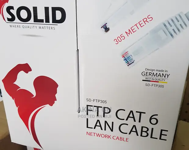 Solid FTP Cat 6 Lan Cable