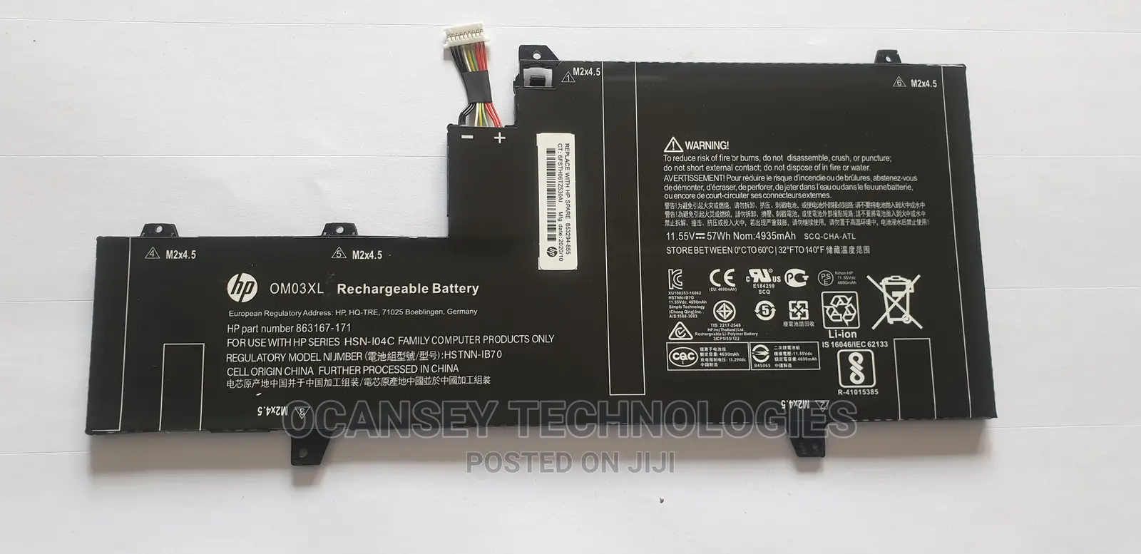 Original Hp Om03xl Battery for Elitebook X360 1030 G2