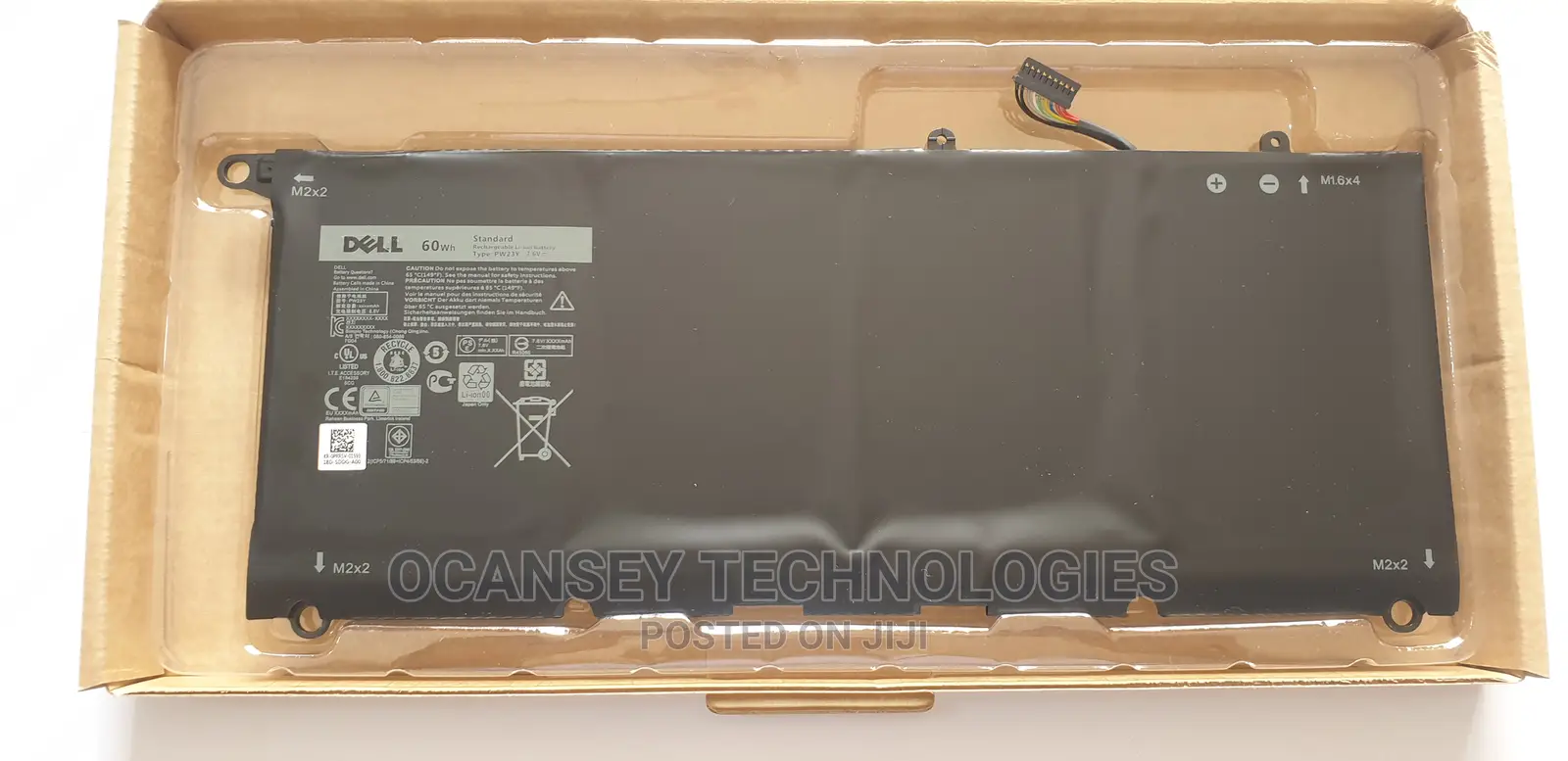 Original Dell Pw23y Battery for Dell XPS 13 9360