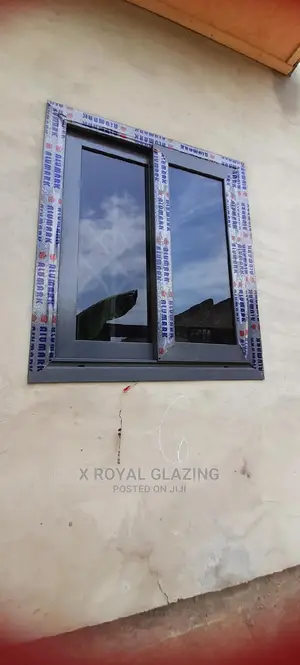 Royal Grey Big Frame Sliding Windows.