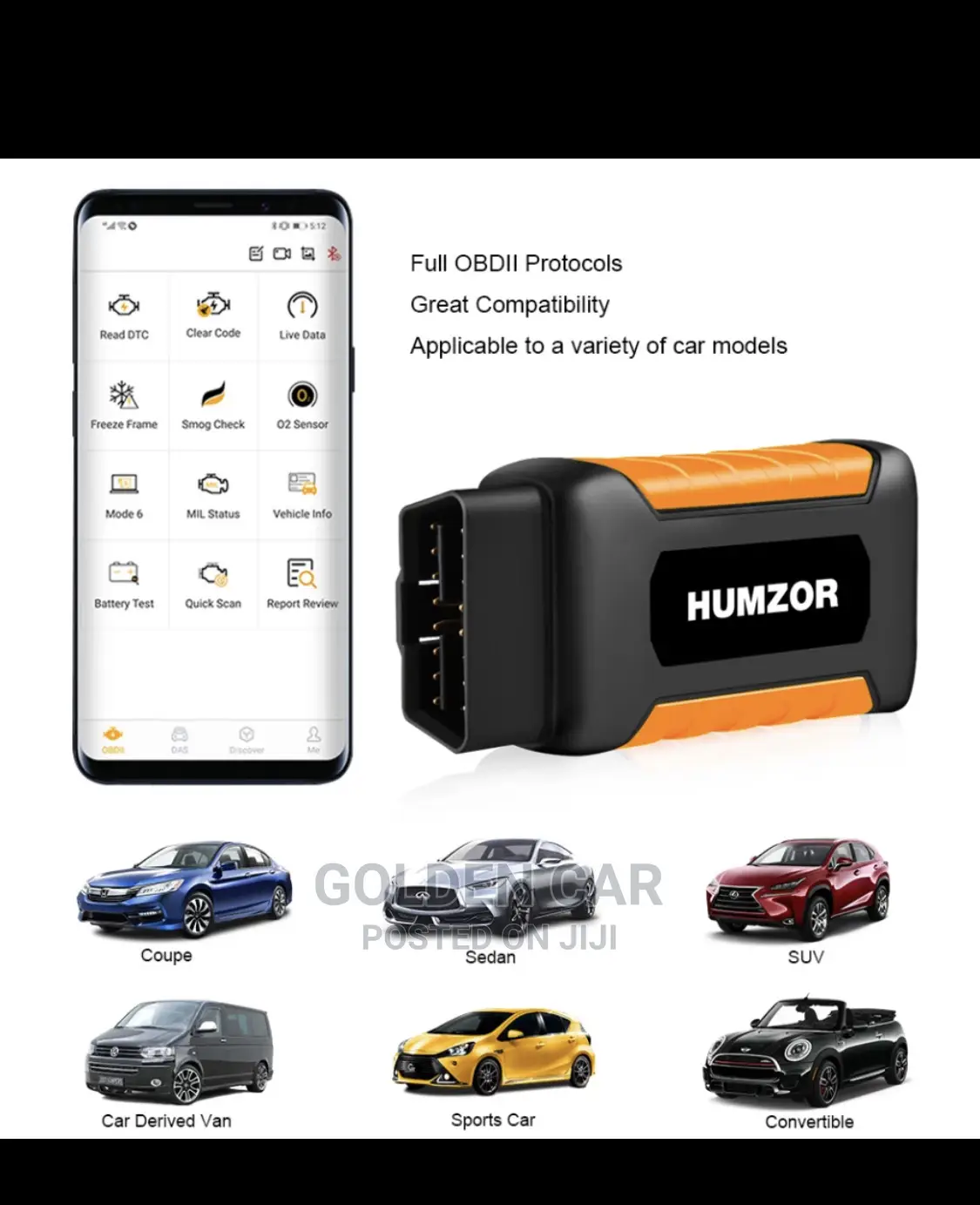 Humzor Nexzdas Pro VCI OBD2 Car Diagnostic Scanner