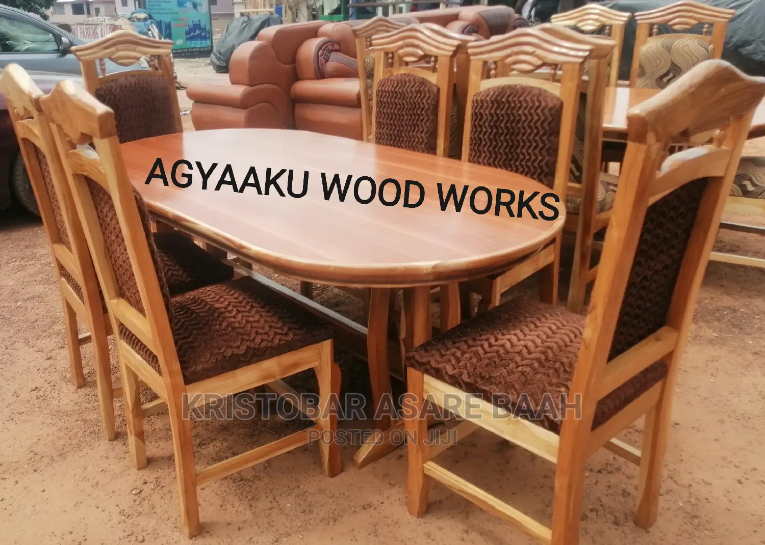 Teak Wood 6 Chairs Dining Table