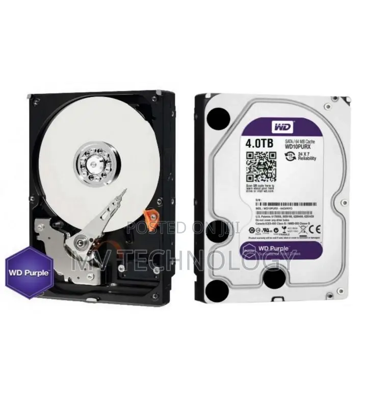 Western Digital 4tb Wd Purple Surveillance Internal HDD