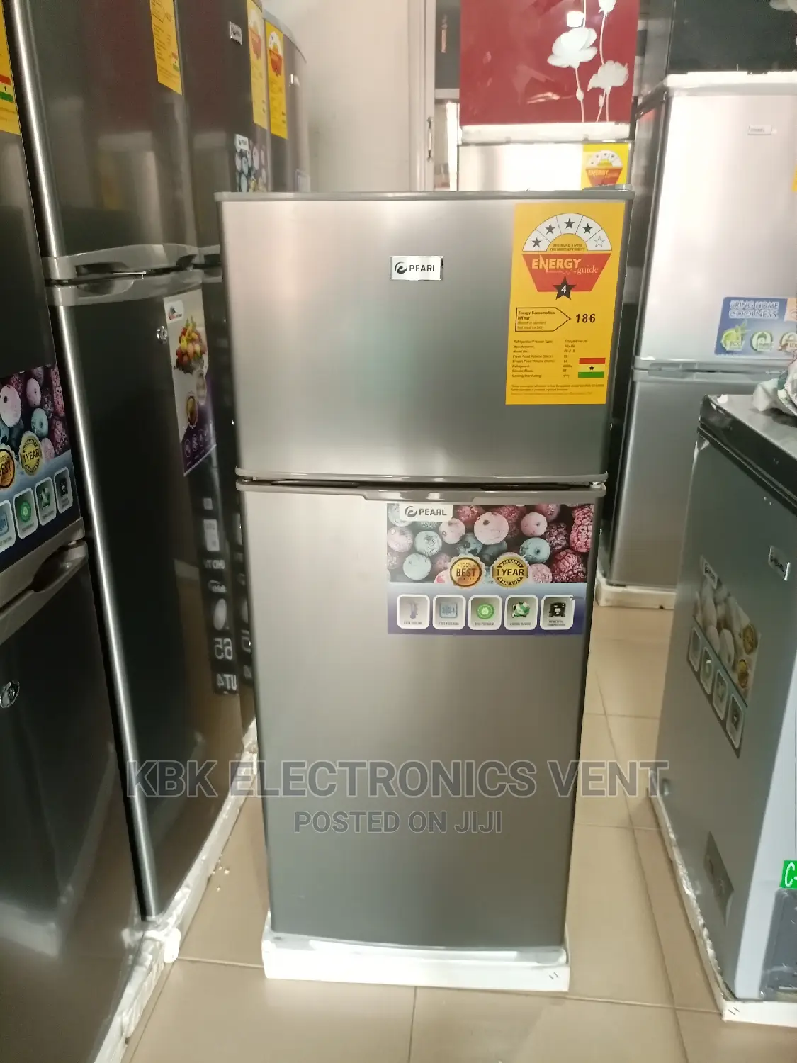 Pearl 135ltr Double Door Refrigerator