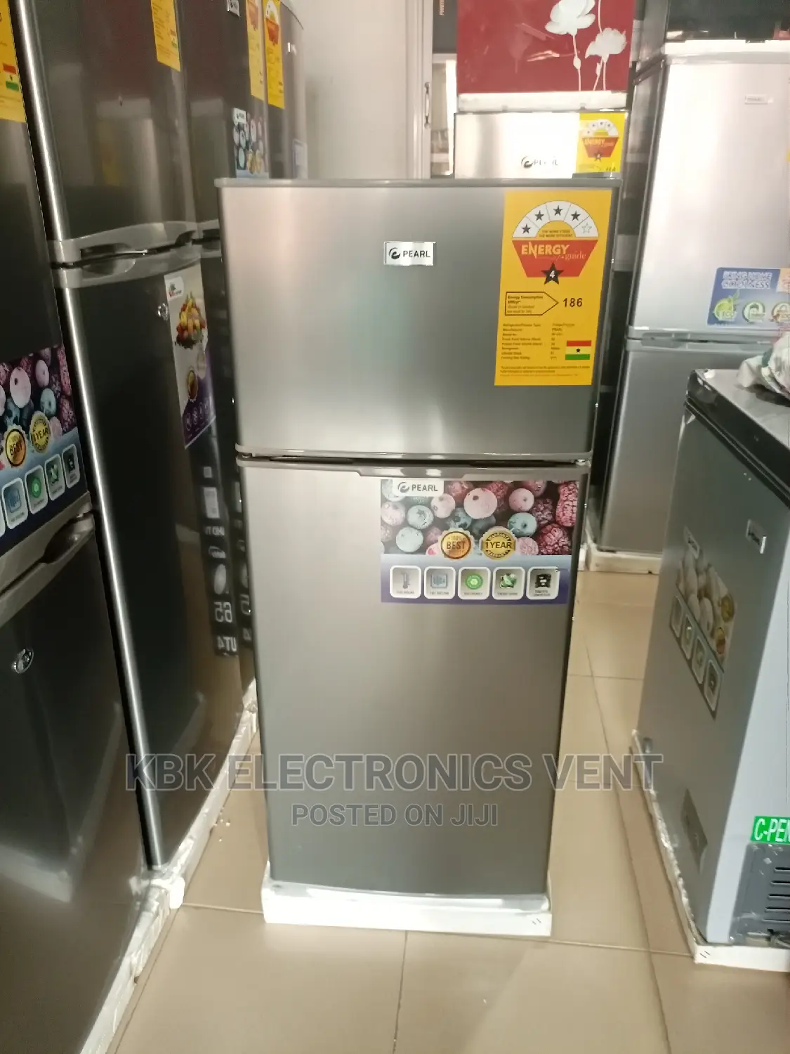 Pearl 135ltr Double Door Refrigerator