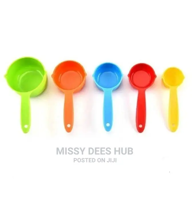 Multi-Coloured Measuring Spoons (5pcs)