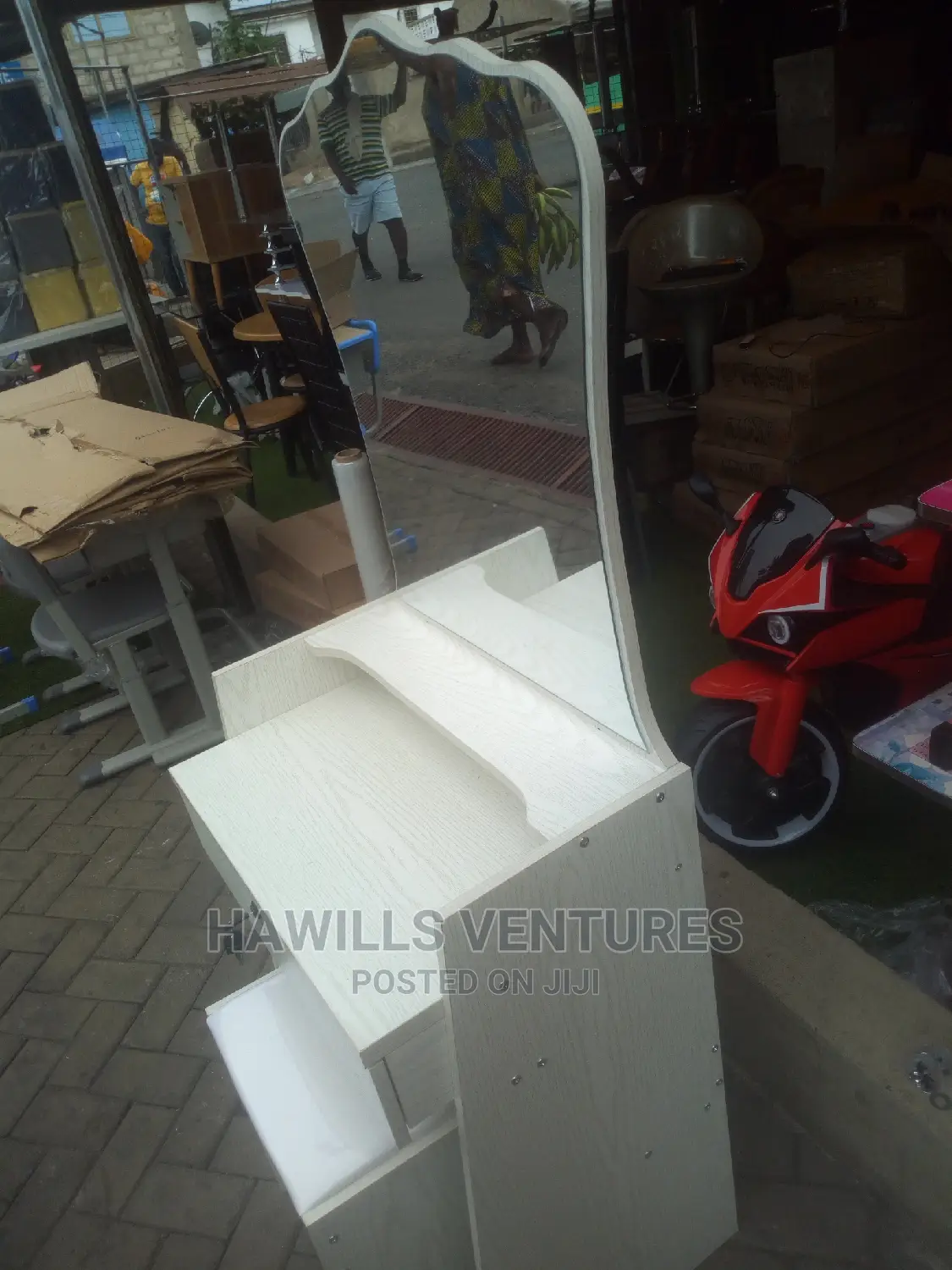 White Dressing Mirror