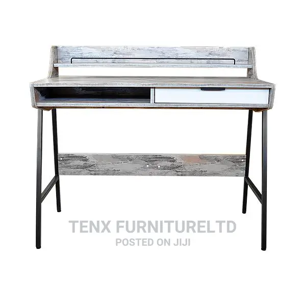 Computer Desk With 1 Drawer (Beige)