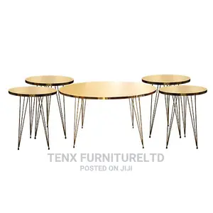 Center Table Gold 5pc Sets