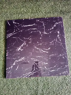 Black With White or Gold Polish Floor Tiles