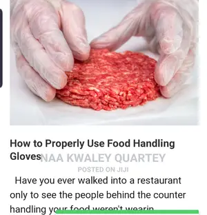 100pcs Food Handling Vinly Gloves
