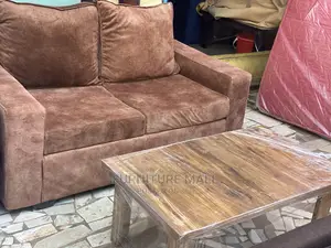 Brown Sofa With Centre Table . Free Delivery