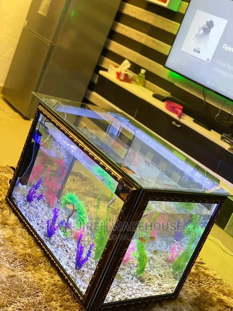 Center Table Aquarium With Fish