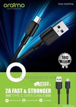 Oraimo 2a Fast Charging Type-C Cable