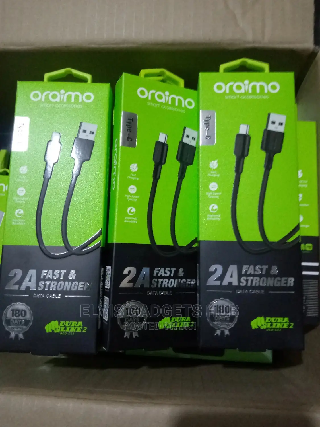 Oraimo 2a Fast Charging Type-C Cable