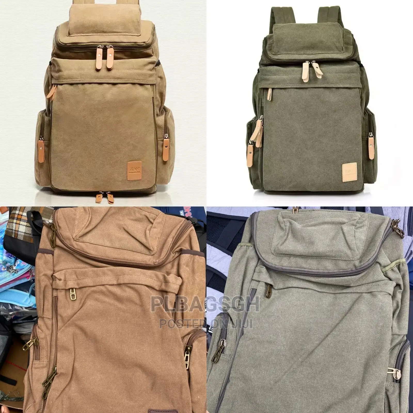 Khaki Backpacks Travelling Multi Fashionable at Plbagsgh