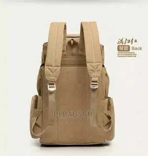 Khaki Backpacks Travelling Multi Fashionable at Plbagsgh