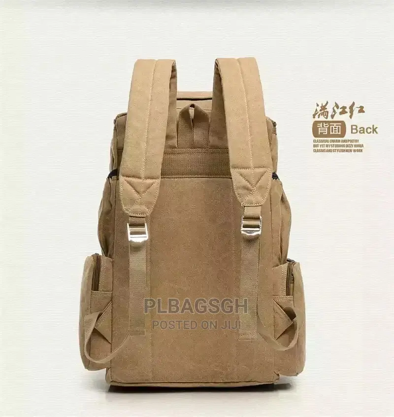 Khaki Backpacks Travelling Multi Fashionable at Plbagsgh