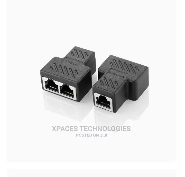 Rj45 Coupler Connectors Adapter 1 to 2 Ethernet Splitter