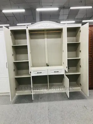 Four Doors Wardrobe With a Mirror