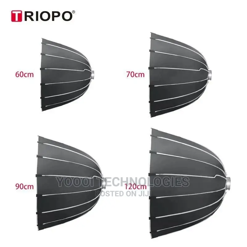 New Triopo 120cm Deep Parabolic Softbox With Grid