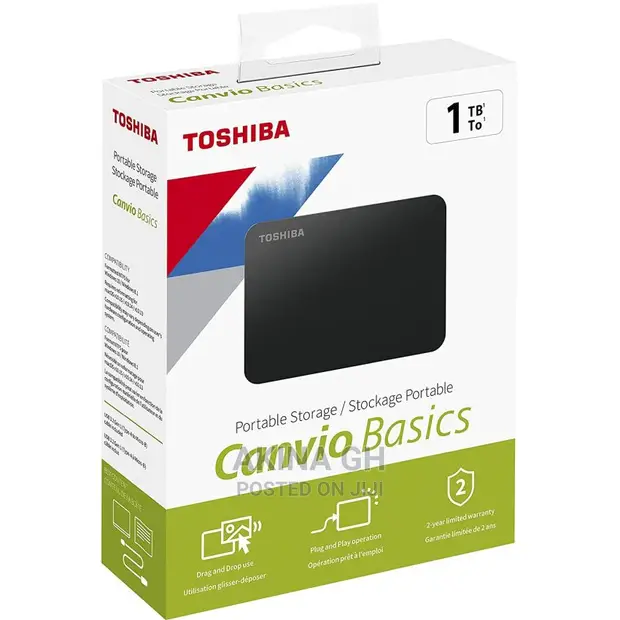 Toshiba Convio Basics 1TB Protable External HDD