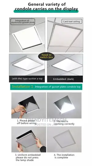 60 * 60cm Ceiling Led Flat Panel Light