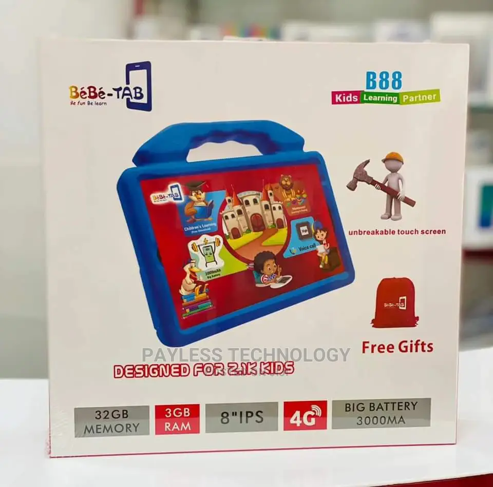 Bebe-Tab 8.0 Inches Dual-Sim Educational Kids Tablets