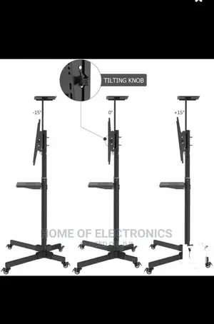 Best New*~TV Cart Rolling Trolley Mount TV Stand W/Wheels