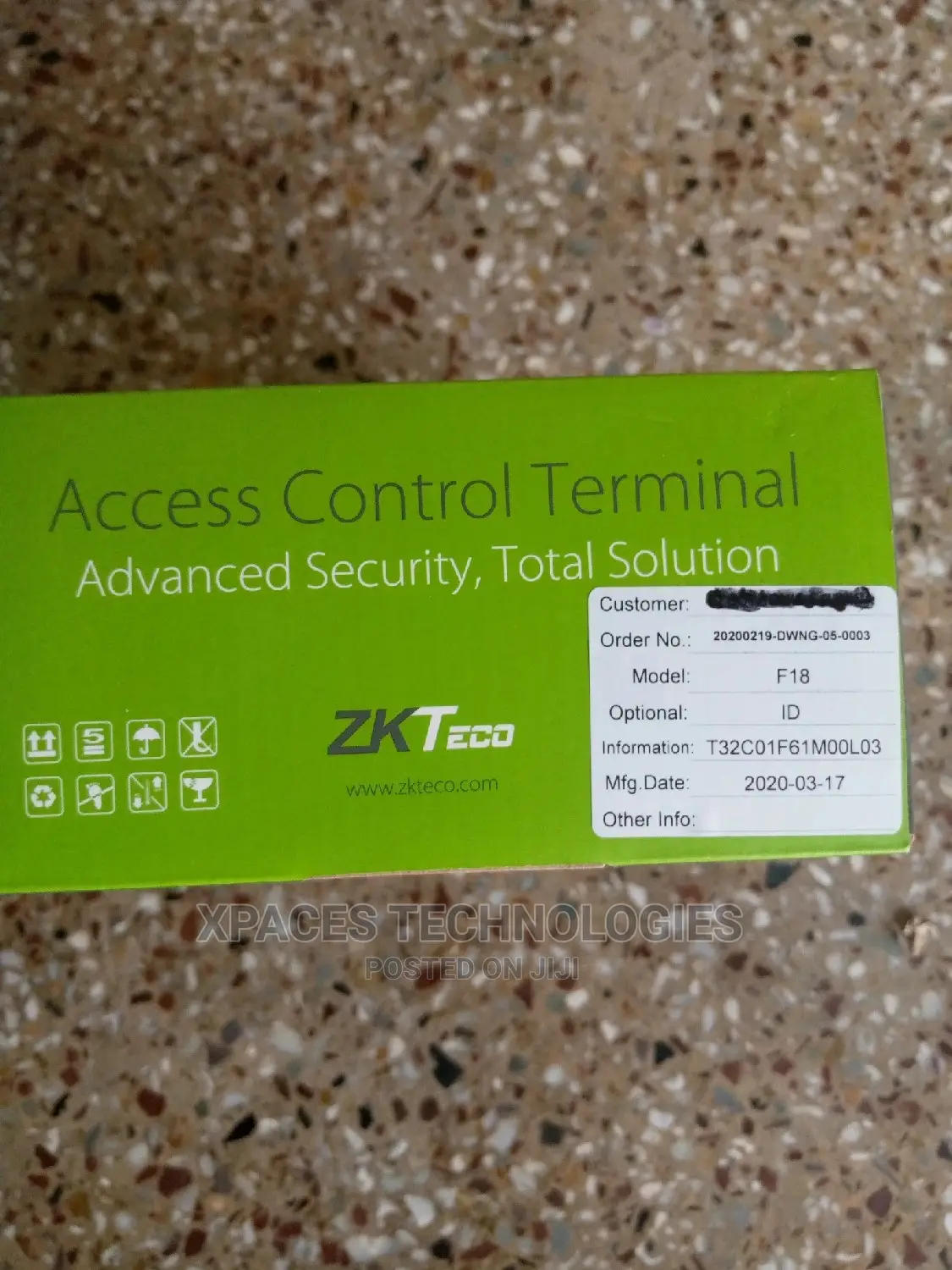 Zkteco F18 Fingerprint Access Controller