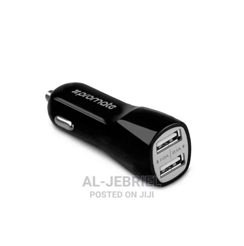 Promate Vivid – Ultra-Fast Dual USB Car Charge