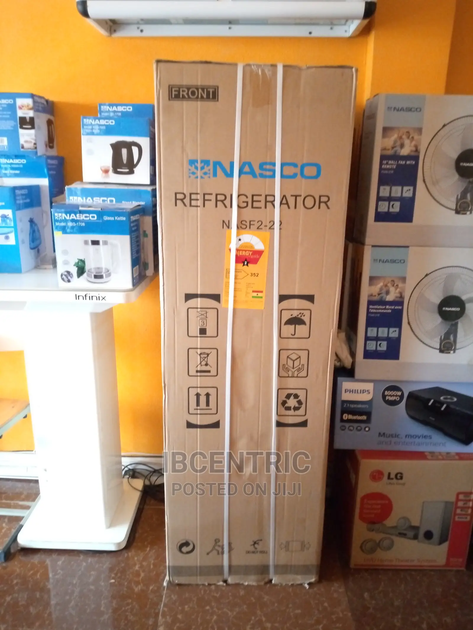 Nasco 200l Top Mount Freezer Double Door Refrigerator