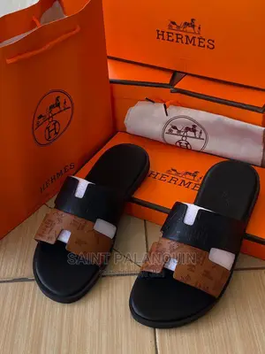 Hermes Mens Leather Sandals