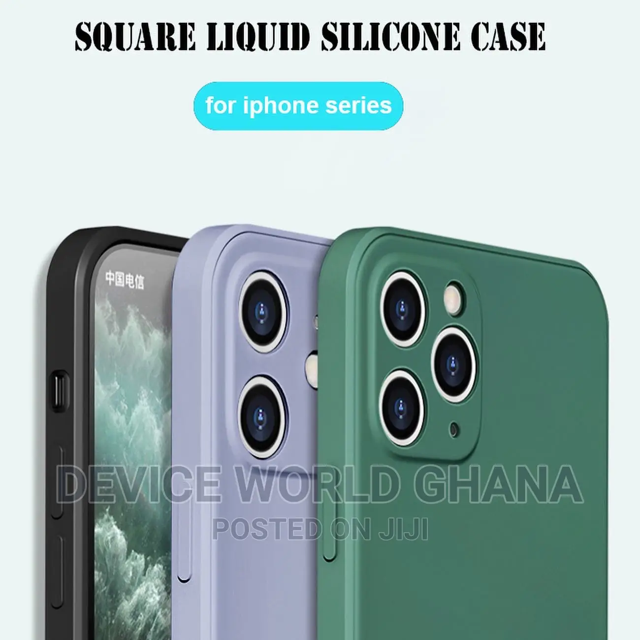 Squared Silicone Case 4 iPhone 13promax 13 12promax 12pro 12