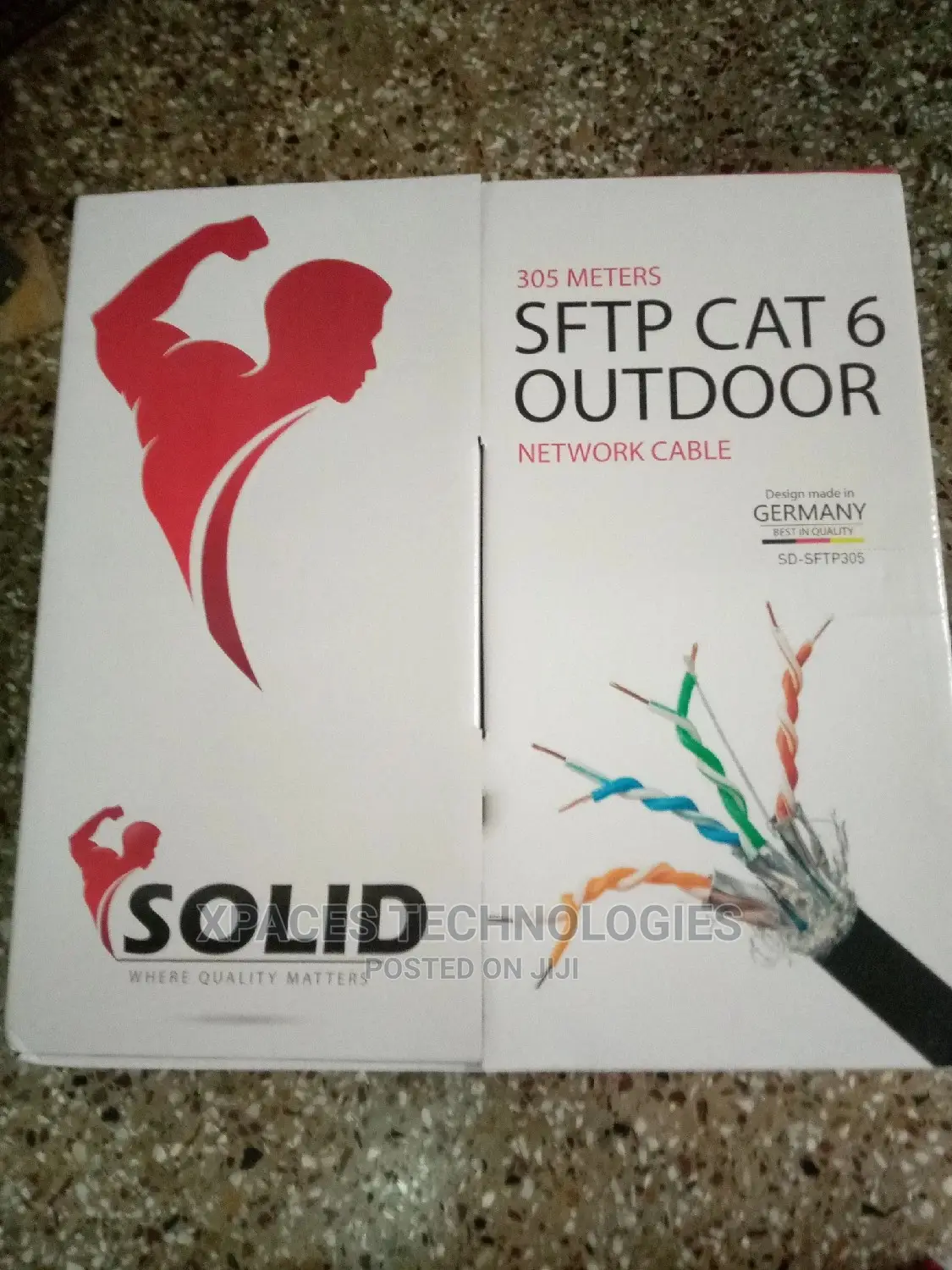 Solid SFTP CAT6 305M(1000 Ft) Outdoor Networking Cable