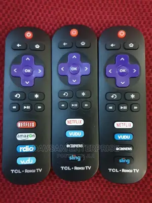 TCL ,Sharp and Hisense Roku Smart TV Remote