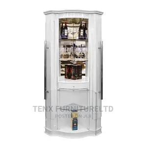Bar Display Cabinet White
