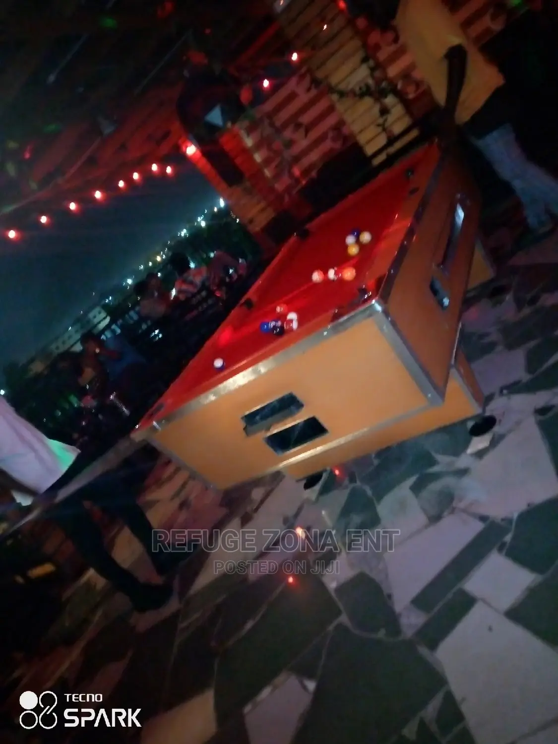 Coin Operated Marble Pool Table
